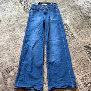 Levi's Deep Blue Wide Leg Jeans